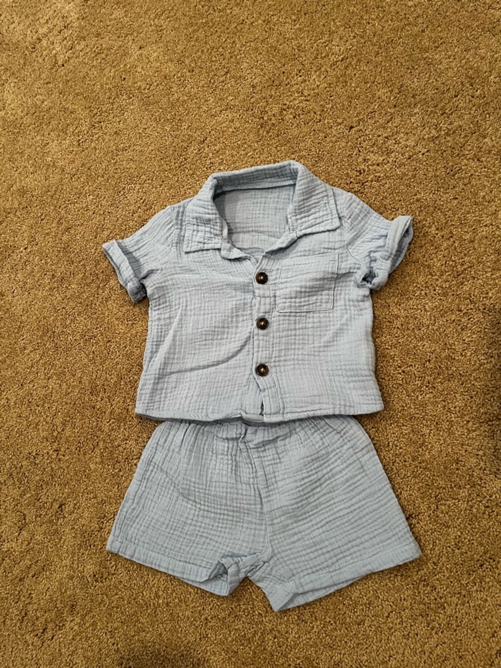 Light Blue Boys - Short Sleeve Top & Shorts